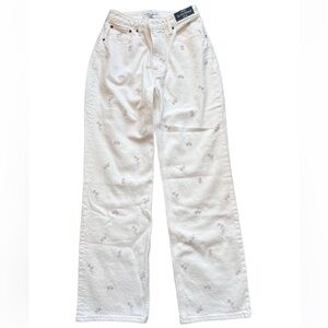 Abercrombie & Fitch High Rise Cream Pants